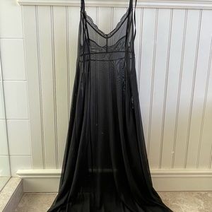 Zara sheer maxi dress